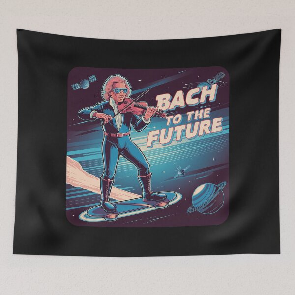 Item preview, Retro ''Bach to the Future'' Funny Music Artist T-Shirt designed and sold by Witty Shirts.