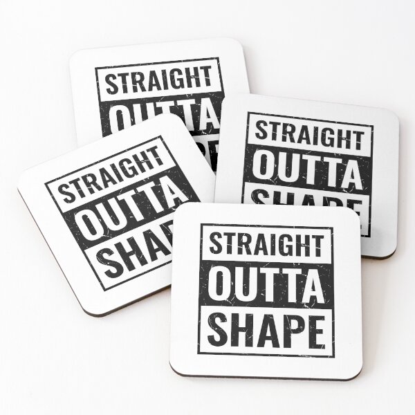Item preview, Straight Outta Shape, Funny Gym Workout Saying designed and sold by Singhe Design.