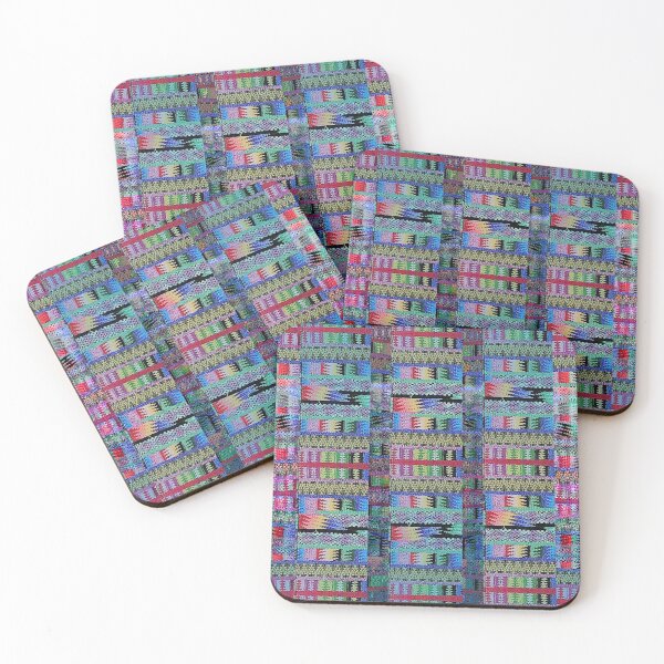 Item preview, Maya colorful rainbow textile collage trippy deadhead phish fan designed and sold by AuroraXGreen.