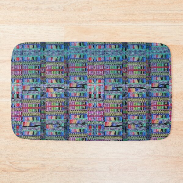 Item preview, Maya colorful rainbow textile collage trippy deadhead phish fan designed and sold by AuroraXGreen.