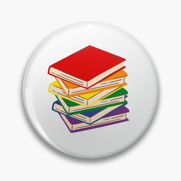 Item preview, Pride bookstack designed and sold by River Graphic Design.