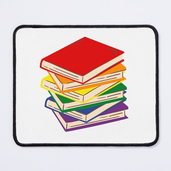 Item preview, Pride bookstack designed and sold by River Graphic Design.