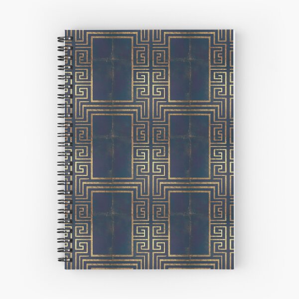 Item preview, Beautiful Navy Blue & Gold Ancient Greek Key Pattern designed and sold by Tamas Das.