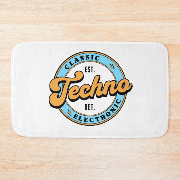 Item preview, TECHNO  - Classic Electronic  (blue/orange)  designed and sold by Discothreadz.