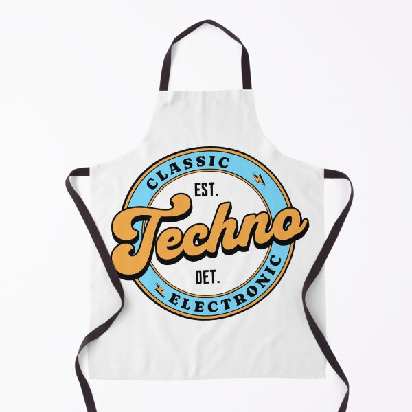 Item preview, TECHNO  - Classic Electronic  (blue/orange)  designed and sold by Discothreadz.