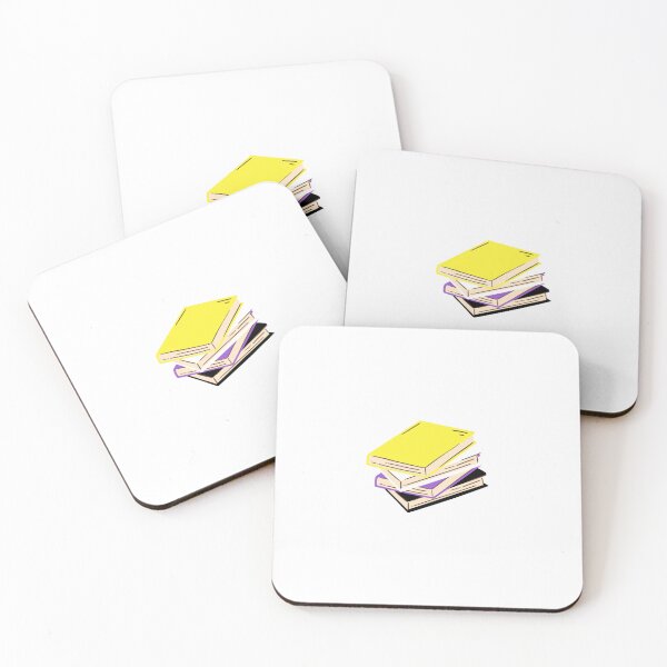 Item preview, Nonbinary pride bookstack designed and sold by River Graphic Design.