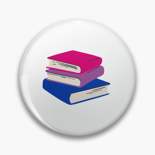 Item preview, bisexual pride bookstack designed and sold by River Graphic Design.