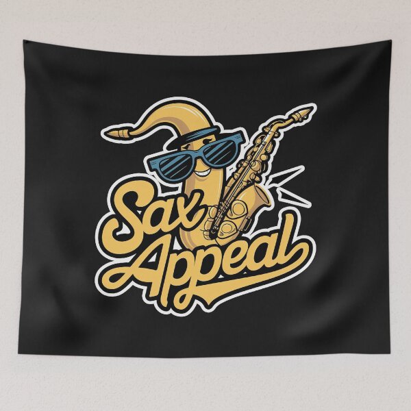 Item preview,  ''Sax Appeal'' Funny Saxophone Player Musician T-Shirt designed and sold by Witty Shirts.