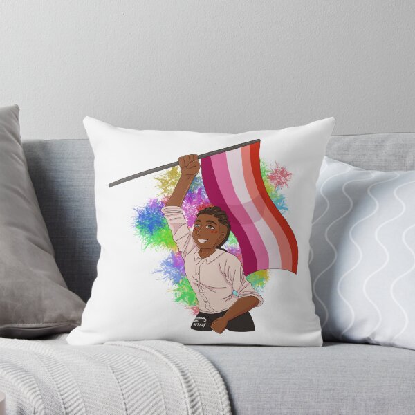 Aperçu de l'œuvre Wyll Pride Art Drapeau lesbien! créée et vendue par ASweetLoveSong.