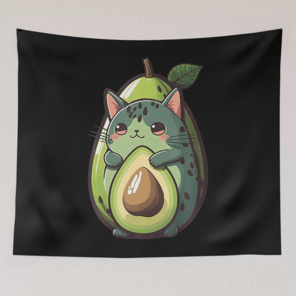 Item preview, Anime Avocato Cat Lover Avogato Vegans Kawaii designed and sold by EmGai TocXanh.