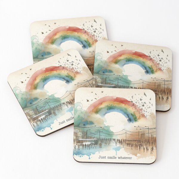 Item preview, Rainbow Birds Crowd designed and sold by Nanthanon.