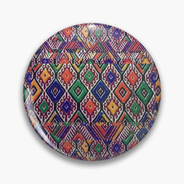 Item preview, Rainbow textile collage Mayan Aztec Mexican Trippy deadhead designed and sold by AuroraXGreen.