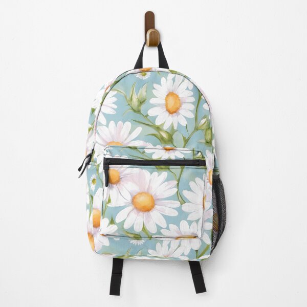 Item preview, Elegant Daisy Delight Floral Pattern With Green Background, Flower Pattern Design designed and sold by StickerinoShop.