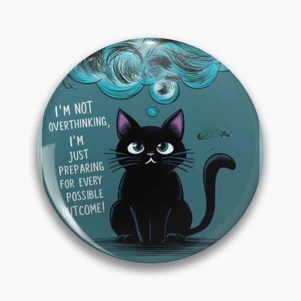 Artikelvorschau, T-Shirt-Designs mit schwarzer Katze – Bleib positiv, denk nicht zu viel nach #5 entworfen und verkauft von Kinyah88.