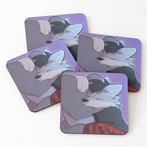 Item preview, Cute Furry Sleeping wolf dog designed and sold by Skylerthewolf.
