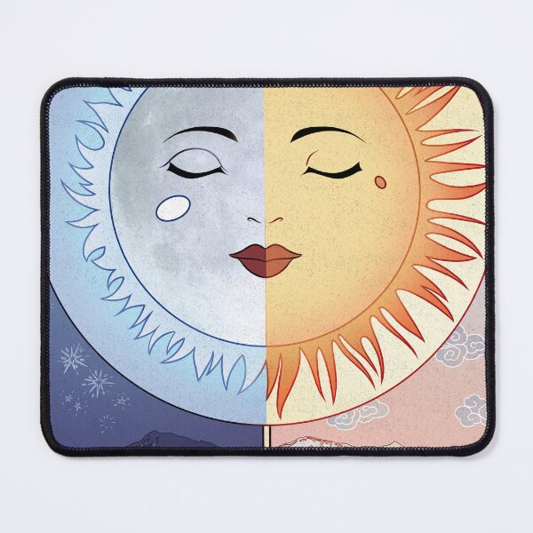 Item preview, Sun and Moon Tarot vintage moon sun with a face sun moon and stars funny dark academia designed and sold by AnastasiaElsieM.