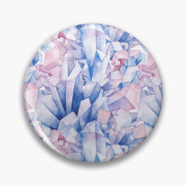 Item preview, Watercolor crystals pattern designed and sold by Ekaterina Glazkova.