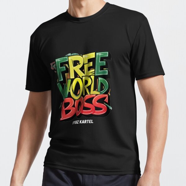 Free World Boss ( Vybz Kartel) Active T-Shirt