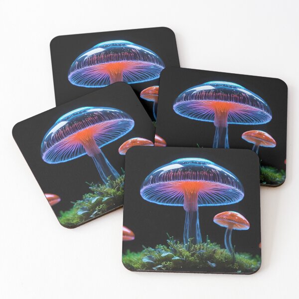 Item preview, Fluorescent Mushroom on an alien world series 02 designed and sold by HardToFindMerchandise.