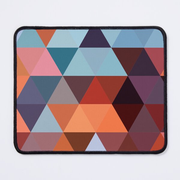 Item preview, Maroon and Blue Geometric Triangular Pattern  designed and sold by LMStudioDesigns.