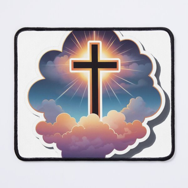 Item preview, Cross floating on clouds  designed and sold by SavvySojourner.