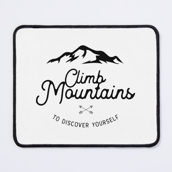 Item preview, Climb mountains to discover yourself white designed and sold by Kalaidax.