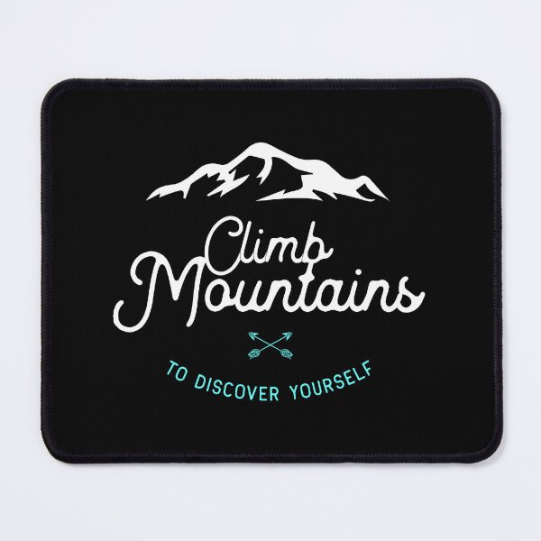 Item preview, Climb mountains to discover yourself black designed and sold by Kalaidax.