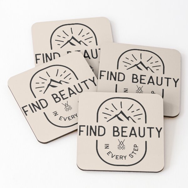 Item preview, Find beauty in every step white designed and sold by Kalaidax.