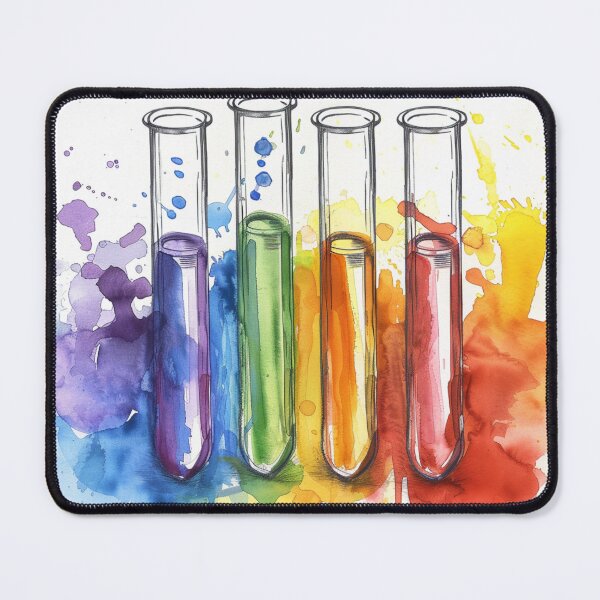Item preview, Watercolor Science-Chemistry 4 Test Tubes designed and sold by GrinGalore.