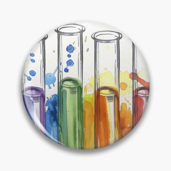 Item preview, Watercolor Science-Chemistry 4 Test Tubes designed and sold by GrinGalore.