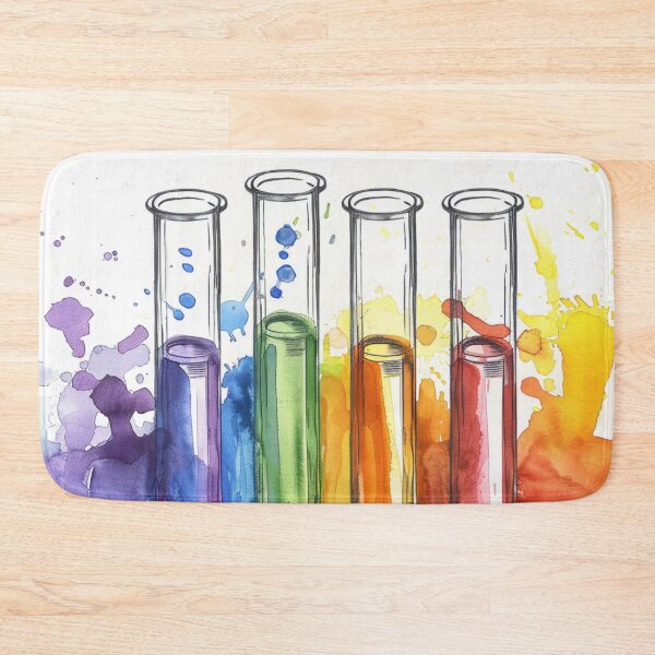 Item preview, Watercolor Science-Chemistry 4 Test Tubes designed and sold by GrinGalore.