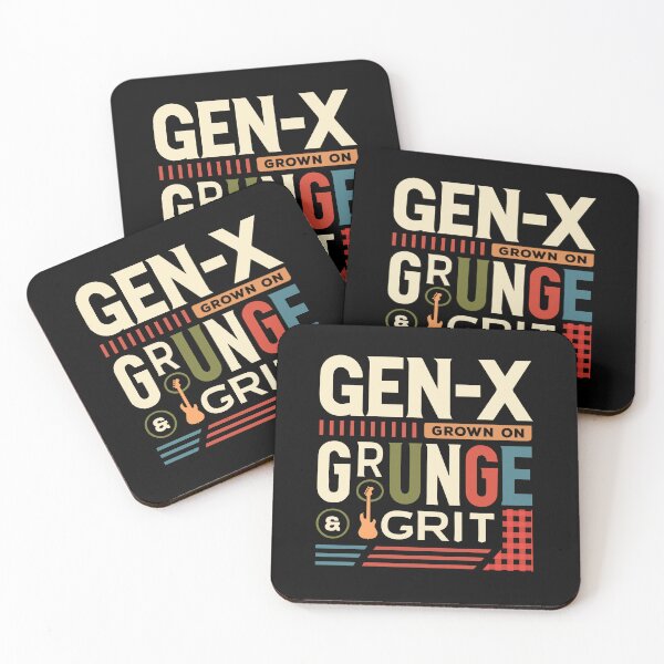 Item preview, Gen-X Grown On Grunge And Grit Funny Retro 70s 80s 90s Design designed and sold by Designer-Girl.