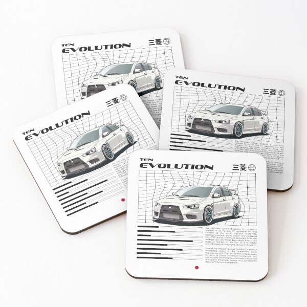 Item preview, White Mitsubishi Evo X 10 designed and sold by Blitzcrew.Co.