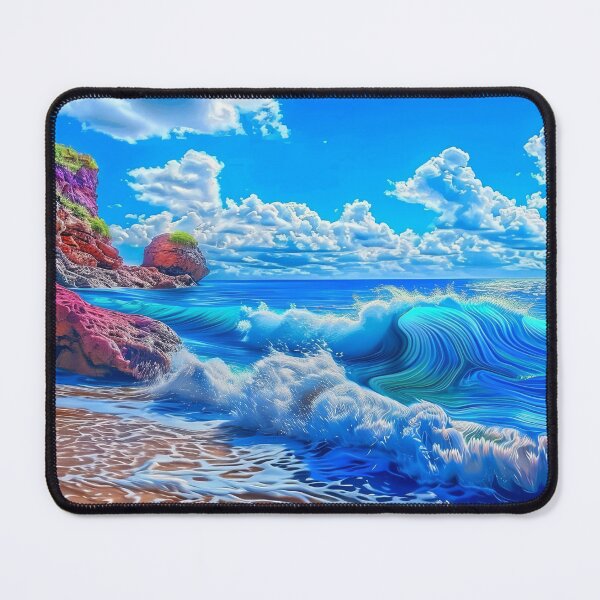 Item preview, Seascape Symphony in Vivid Hues designed and sold by Retro Type.