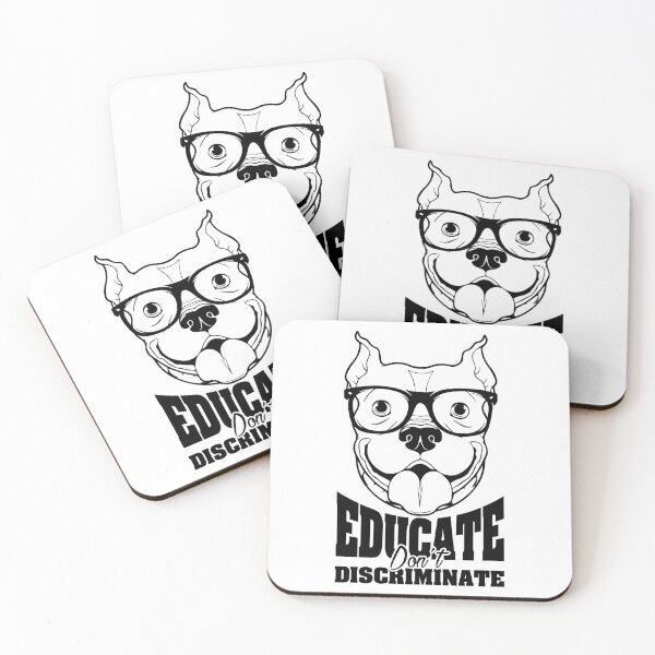 Item preview, Pitbull - educate not discriminate designed and sold by EmeraldeaArt.