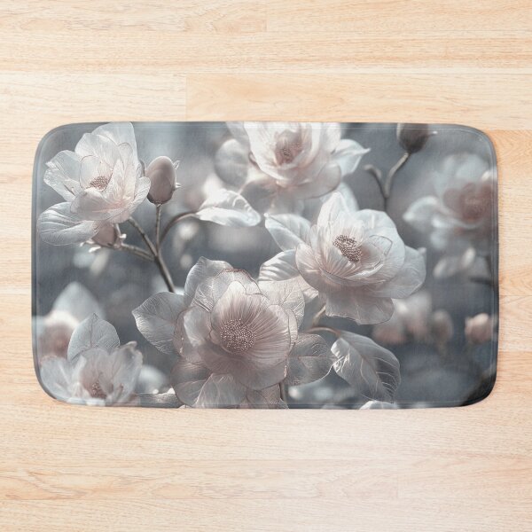 Item preview, Texture flowers 3d effect, gray and peach fuzz pastel designed and sold by Fantasyplus.