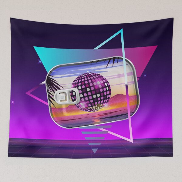Item preview, Synthwave Sardines Tin designed and sold by MaiZephyr.