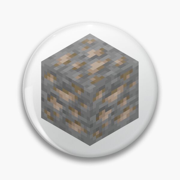 Item preview, Iron Ore Block Minecraft Block Icon designed and sold by Kubala Designs.