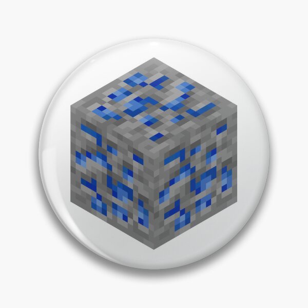 Item preview, Lapiz Ore Block Minecraft Block Icon designed and sold by Kubala Designs.