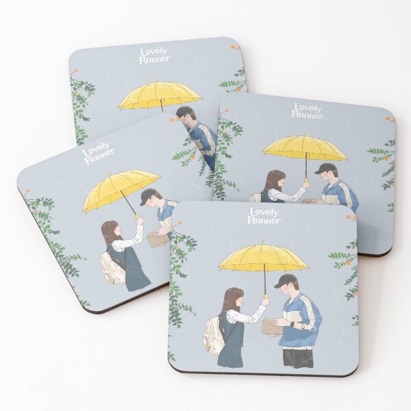 Item preview, Lovely Runner - Yellow Umbrella designed and sold by Ing.Doodle.