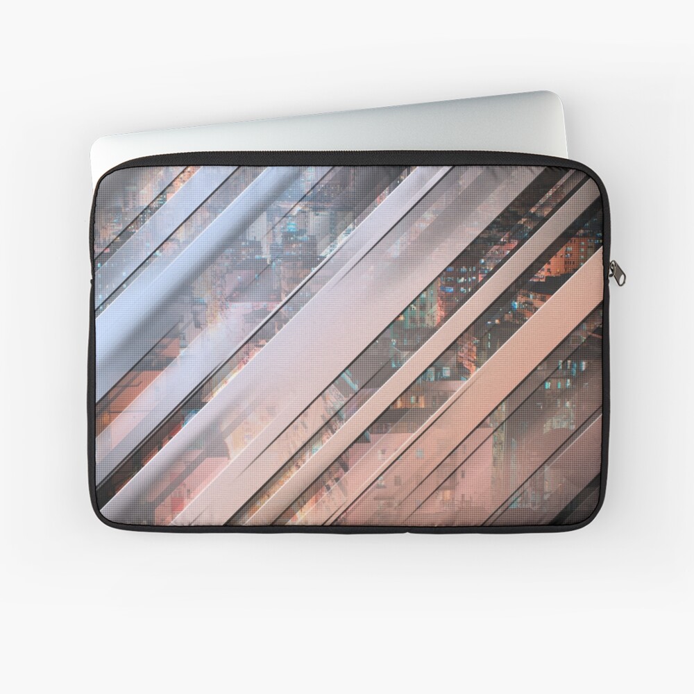 City In Stripes Laptop Sleeve