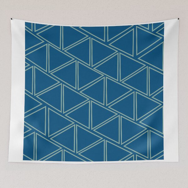 Item preview, blue triangle background pattern designed and sold by wonghong.