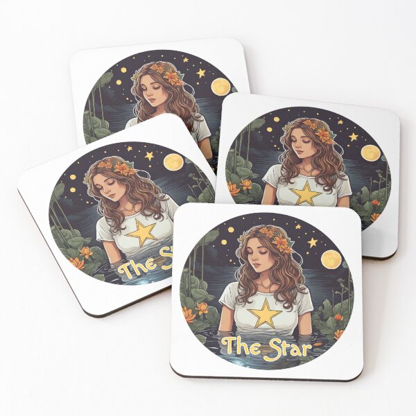 Item preview, Major Arcana The Star Tarot Card Hope and Good Luck designed and sold by Pixel Waite.