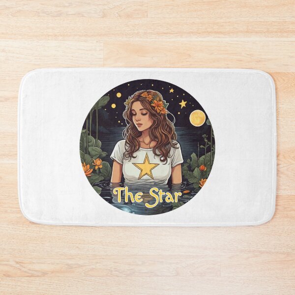 Item preview, Major Arcana The Star Tarot Card Hope and Good Luck designed and sold by Pixel Waite.