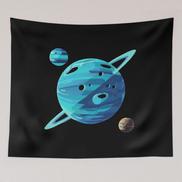 Item preview, Galilean moons blue vintage designed and sold by IdeaND.
