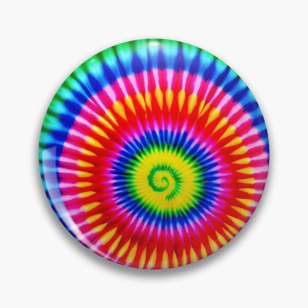 Item preview, Rainbow Tie Dye Pattern, colorful spiral circle batik designed and sold by patterncrow.