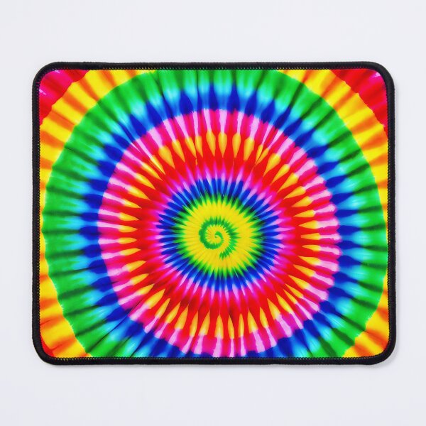 Item preview, Rainbow Tie Dye Pattern, colorful spiral circle batik designed and sold by patterncrow.