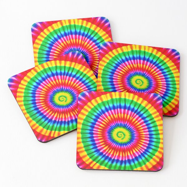Item preview, Rainbow Tie Dye Pattern, colorful spiral circle batik designed and sold by patterncrow.