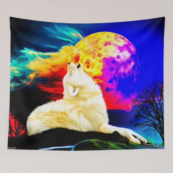 Item preview, Wolf moon designed and sold by winterwindnme.