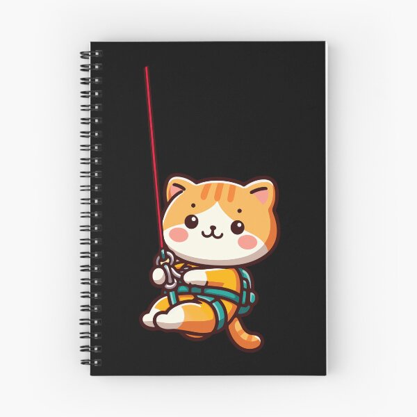 Item preview, Cute Orange Cat Abseiling designed and sold by MarianneMurryz.